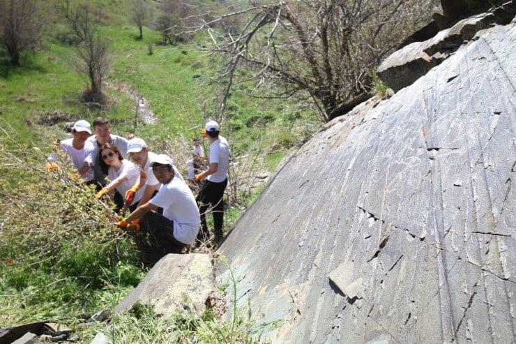 Petroglyphs in Kazakhstan